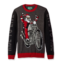 PK1868HX Ugly Christmas Sweater Motocicleta para hombres